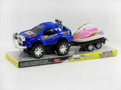 Friction Car Tow Motorboat(2S2C) toys