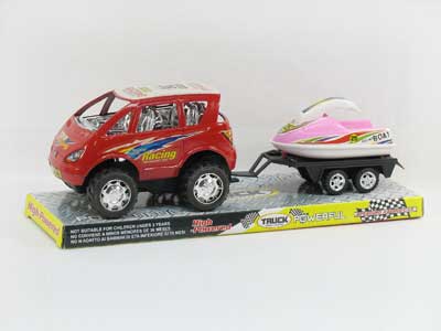 Friction Car Tow Motorboat toys