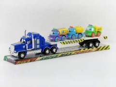 Friction  Car Tow Free Wheel Construction Truck toys