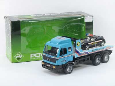 Friction Truck Tow Police Car toys