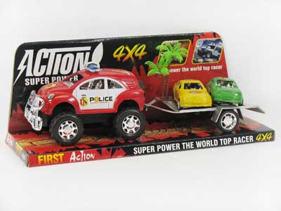 Friction Police Car Tow Cars(2C) toys