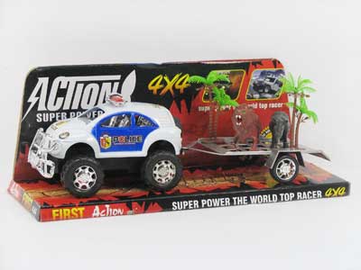 Friction Cross-country Car Tow 2 Animals(2C) toys