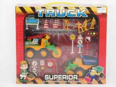 Friction Construction Truck W/Guide(2in)