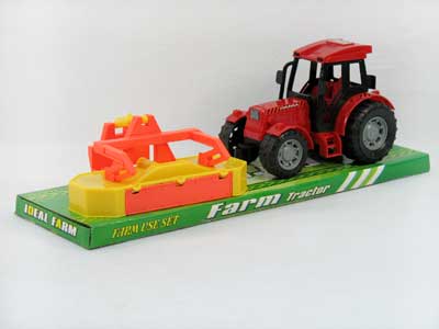 Friction Farmer Tractor & Front Drum Cutter(2C) toys