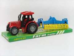 Friction Farmer Tractor & Drum Harrow(2C)