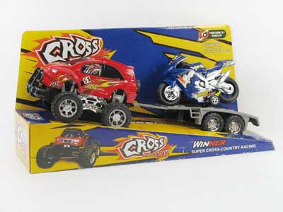 Friction Car Tow Motorcycle Car toys
