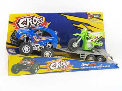 Friction Car Tow Motorcycle Car toys
