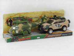 Friction Car & Wind-up Plane(2in1)