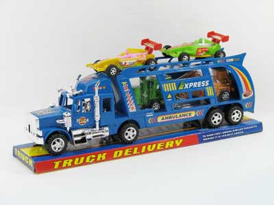 Friction Double Deck Trailer(2C) toys