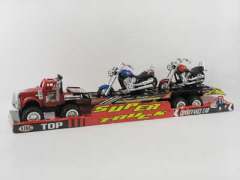 Friction Truck Tow Mororcycle toys