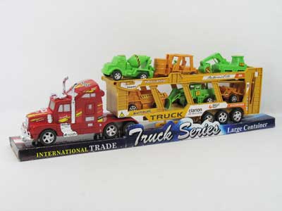 Friction Flat Car Tow Free Wheel Construction Truck(3C) toys