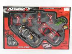 Friction Racing Car & Mororcade(2in1)