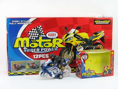 Friction Motorcycle W/M_L(12in1) toys