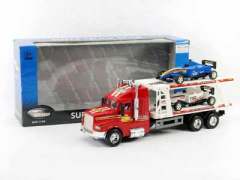 Friction Double Deck Trailer(3C) toys