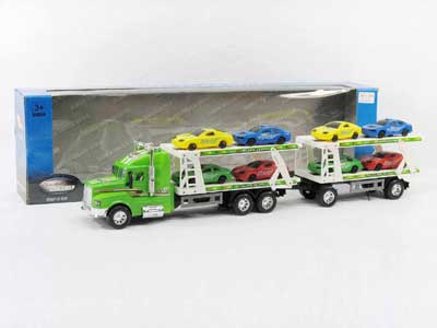 Friction Double Deck Trailer(3C) toys