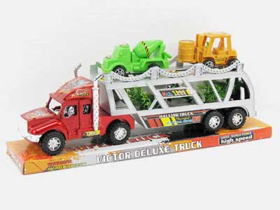 Friction Double Deck Trailer(2C) toys