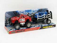 Friction Cross-country Police Car Tow Car(2S) toys