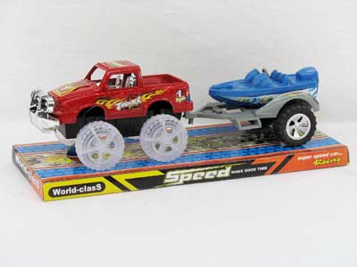 Friction Car W/L Tow Boat(2S) toys