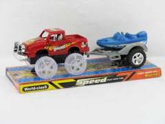 Friction Car W/L Tow Boat(2S)