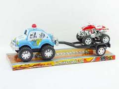 Friction Police Car Tow Free Wheel Motorcycle(2C) toys