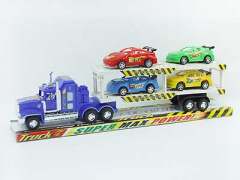 Friction Truck Tow Pull Back Racing Car