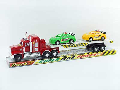 Friction Truck Tow Pull Back Police Car toys