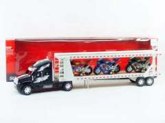 Friction Double Deck Trailer(3C) toys