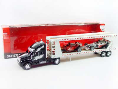 Friction Double Deck Trailer(3C) toys