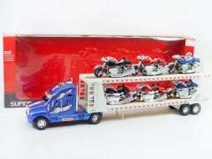 Friction Double Deck Trailer(3C) toys