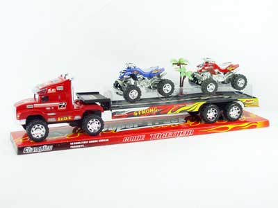 Friction Truck Tow Motorcycle toys