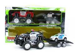 Friction Cross-country Police Car Tow Truck(2in1)