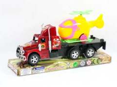 Friction Truck Tow Free Wheel Helicopter(3C) toys