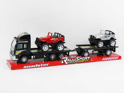 Friction Truck Tow Jeep(3C) toys