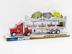 Friction Double Deck Trailer toys