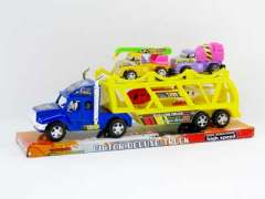 Friction Double Deck Tow Truck toys