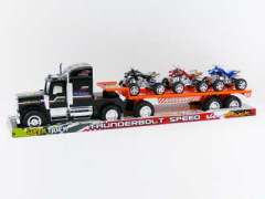 Friction Truck Tow Motorcycle toys