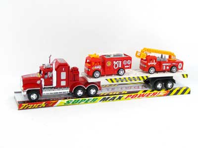 Friction Truck Tow Free Wheel Fire Engine toys