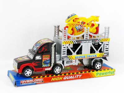 Friction Double Deck Trailer(2C) toys