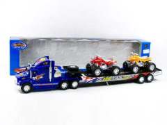 Friction  Truck Tow Mororcycle(2C ) toys