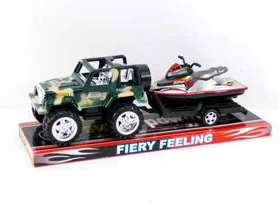 Friction Truck Tow Ship toys