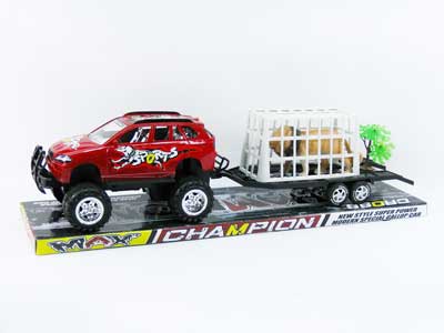 Friction Cross-country Trailer(2S2C) toys