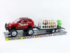 Friction Cross-country Trailer(2S2C) toys