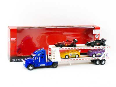 Friction Double Deck Trailer(3C) toys