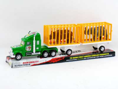 Friction Truck Tow Free Wheel Animalr(2C) toys