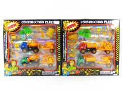 Friction  Construction Truck Set(2S)