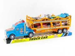 Friction Double Deck PoliceTrailer toys