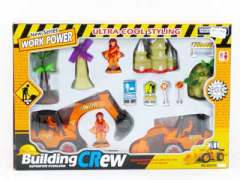 Friction Construction Truck Set W/L(2in1)