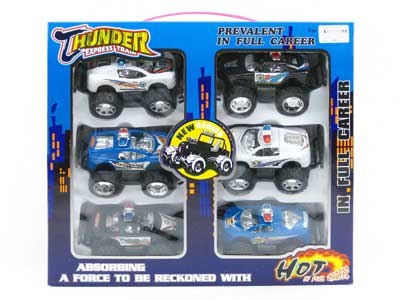 Friction Police Car(6in1) toys