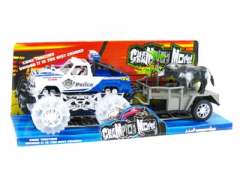 Friction Cross-country Police Car Tow Truck W/L(2C)