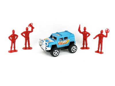 Friction Racing Car & Man toys